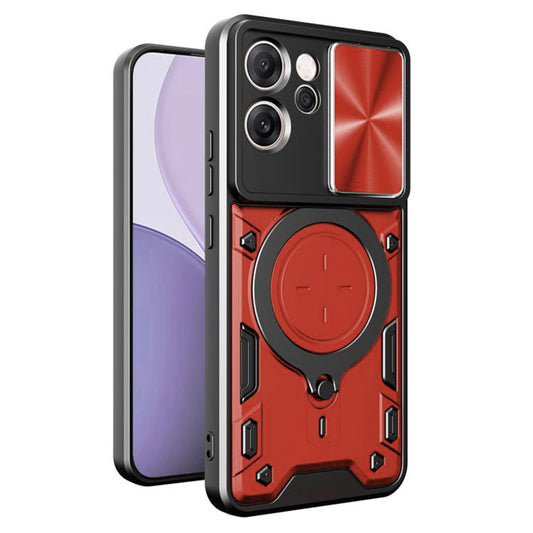 Θήκη για Oppo Reno14 FS 5G / Reno14 F, Techsuit, CamGuard Pro, Κόκκινο