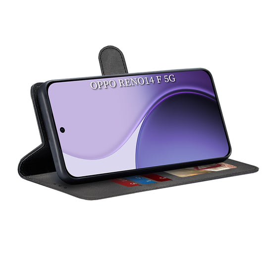 Θήκη για Oppo Reno14 FS 5G / Reno14 F, Techsuit, Diary Book, Μαύρη