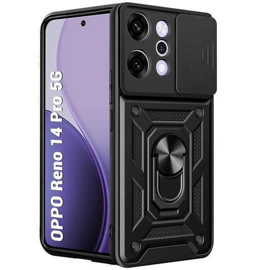 Θήκη για Oppo Reno14 Pro, Techsuit, CamShield, Μαύρο