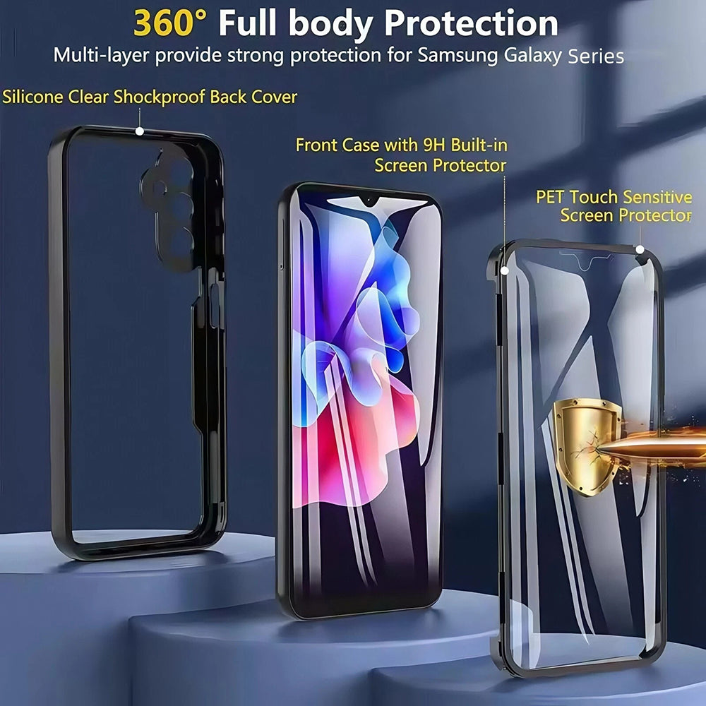 Θήκη για Oppo Reno14, Techsuit, ColorVerse 360, Μαύρη
