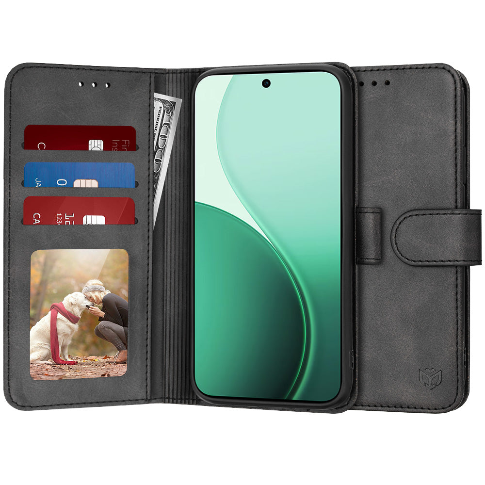 Θήκη για Oppo Reno14, Techsuit, Diary Book, Μαύρη