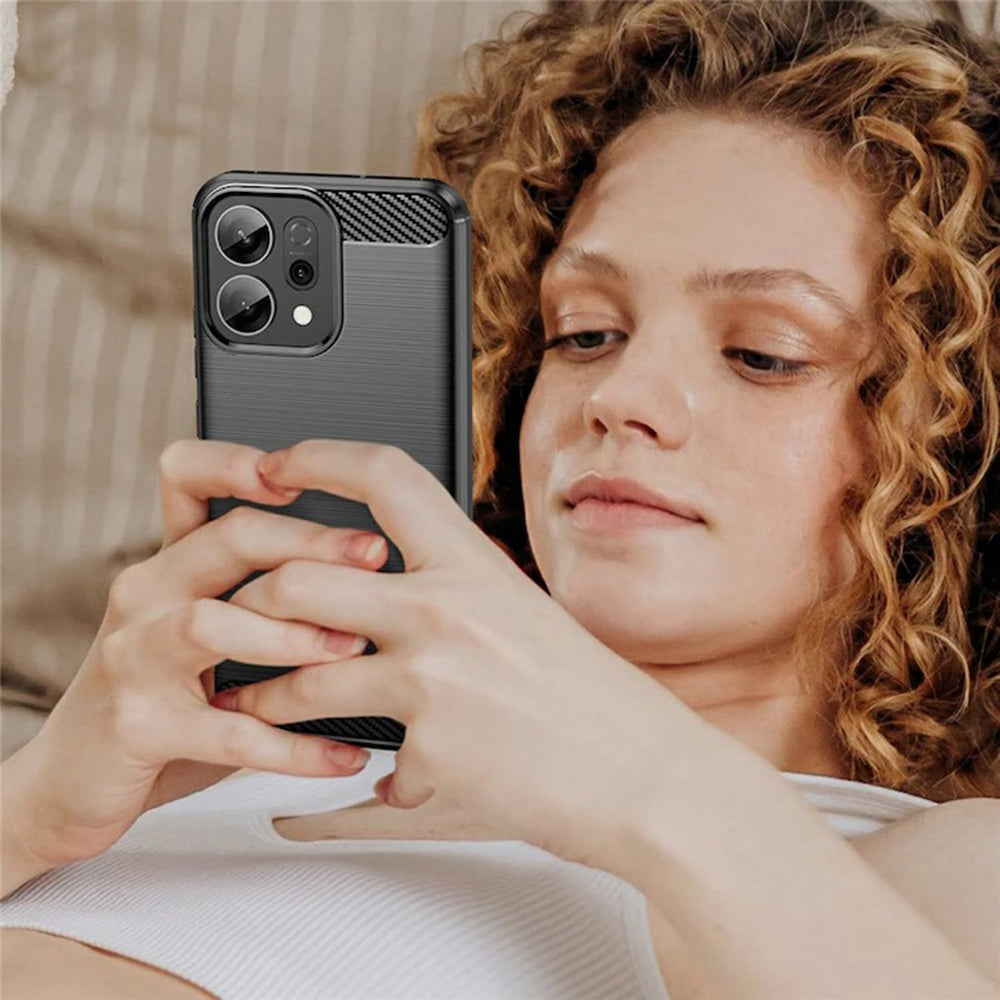 Θήκη για Oppo Reno15 FS / Reno15 F, Techsuit, Καρμπόν, Μαύρη