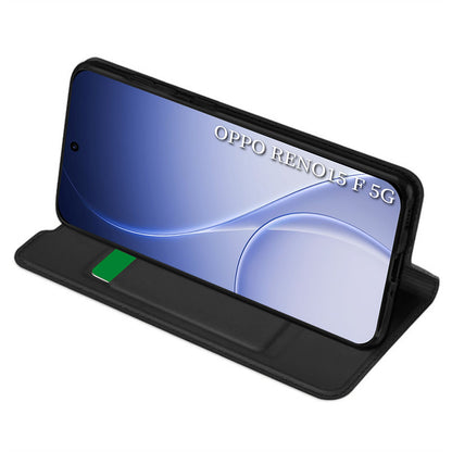 Θήκη για Oppo Reno15 FS / Reno15 F, Techsuit, Magskin Book, Μαύρη