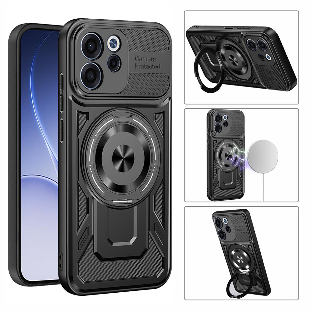 Θήκη για Oppo Reno15 FS / Reno15 F, Techsuit, RuggedCam, Γκρι