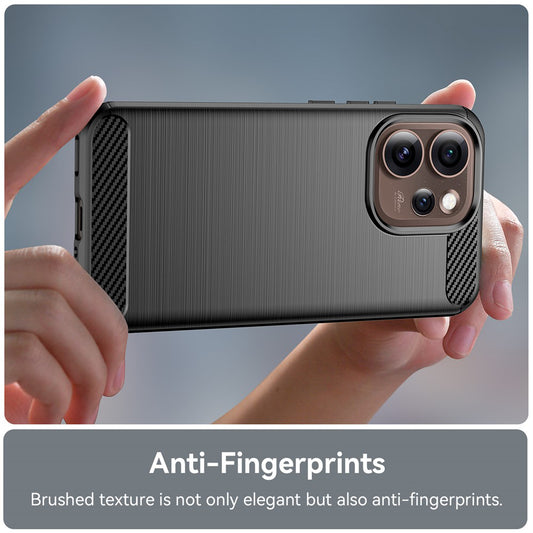 Θήκη για Oppo Reno15 Pro Max, Techsuit, Καρμπόν, Μαύρη