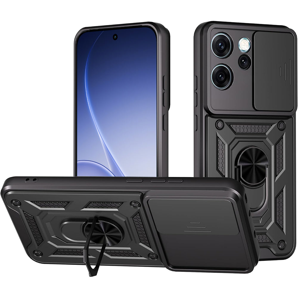 Θήκη για Oppo Reno15 Pro, Techsuit, CamShield, Μαύρη