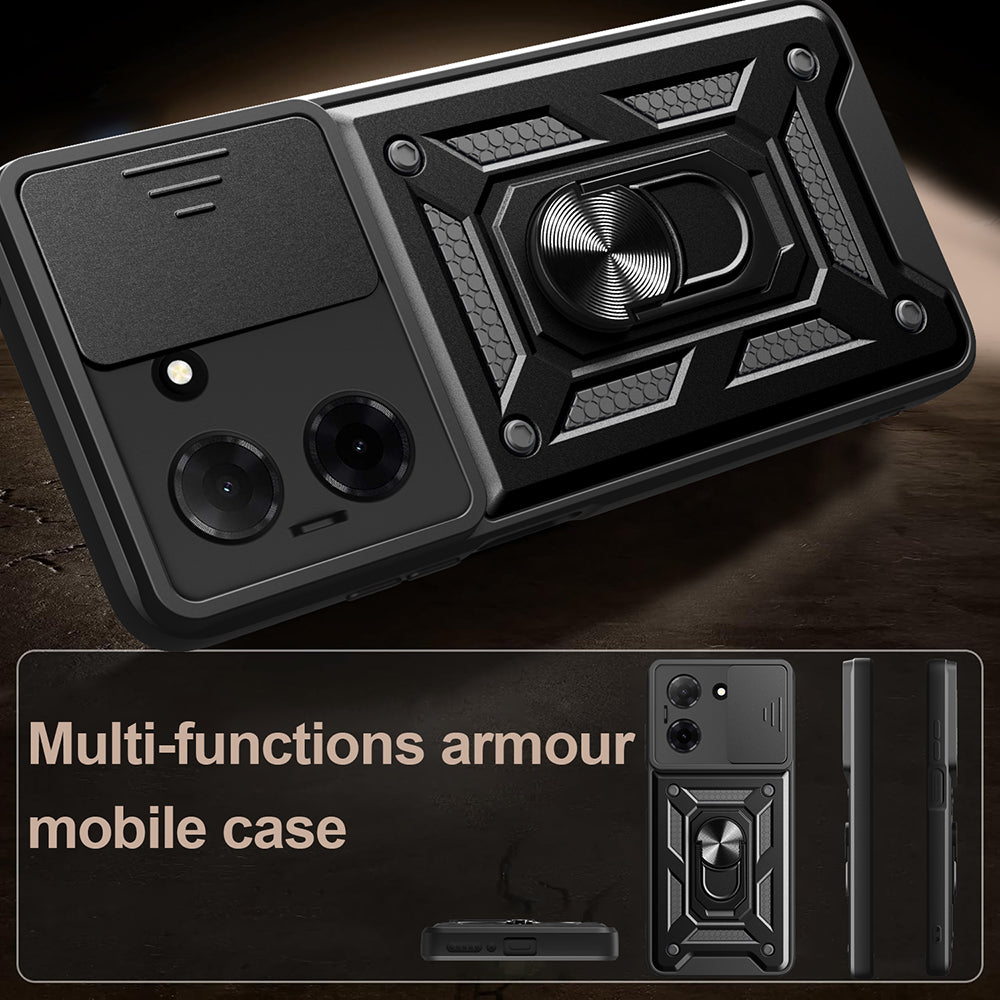 Θήκη για Oppo Reno15, Techsuit, CamShield, Μαύρη