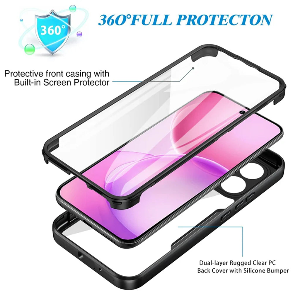 Case for Oppo Reno16 F / Reno16 FS, Techsuit, ColorVerse 360, Black