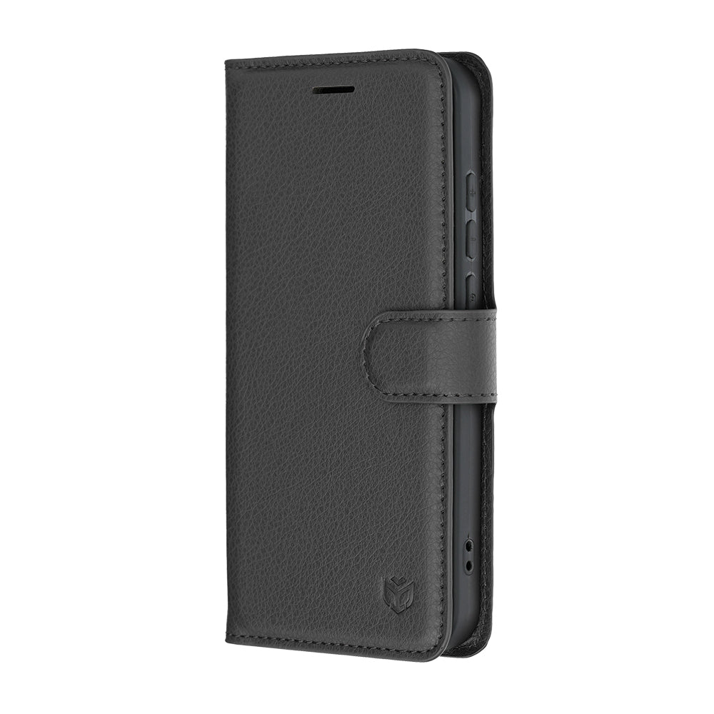 Θήκη για Oppo Reno16 Pro, Techsuit, Leather Folio, Μαύρη