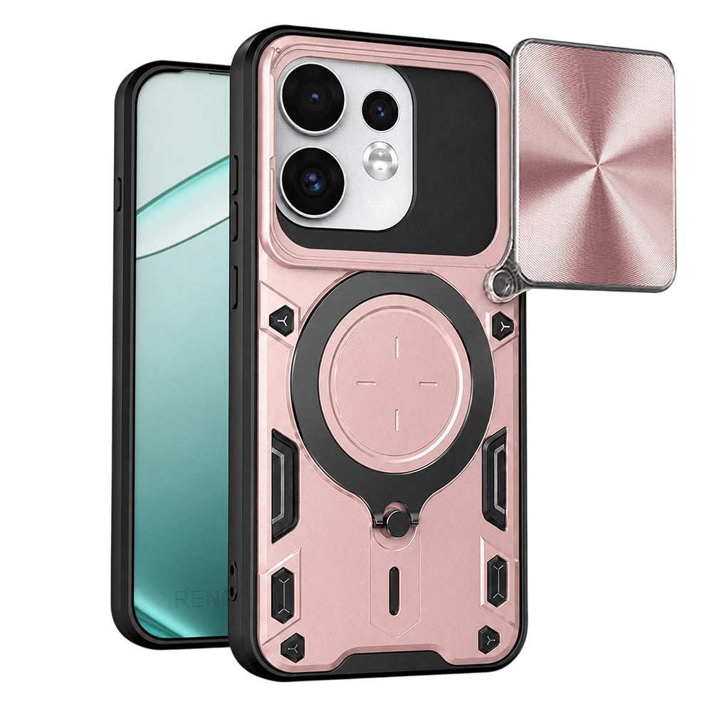 Case for Oppo Reno16 / Reno16 Pro, Techsuit, CamGuard Pro, Rose Gold