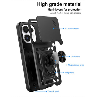 Case for Oppo Reno16 / Reno16 Pro, Techsuit, CamShield, Green