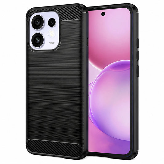 Θήκη για Oppo Reno16 / Reno16 Pro, Techsuit, Carbon, Μαύρο