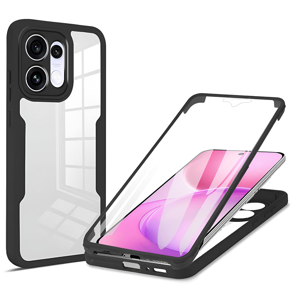 Θήκη για Oppo Reno16 / Reno16 Pro, Techsuit, ColorVerse 360, Μαύρο