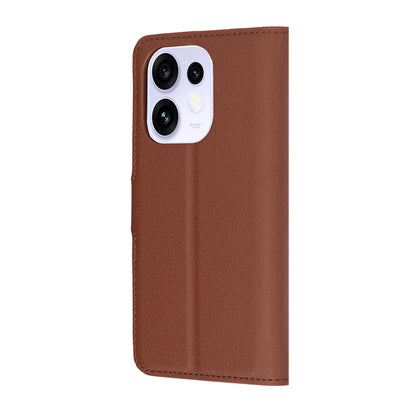 Case for Oppo Reno16 / Reno16 Pro, Techsuit, Leather Folio, Brown