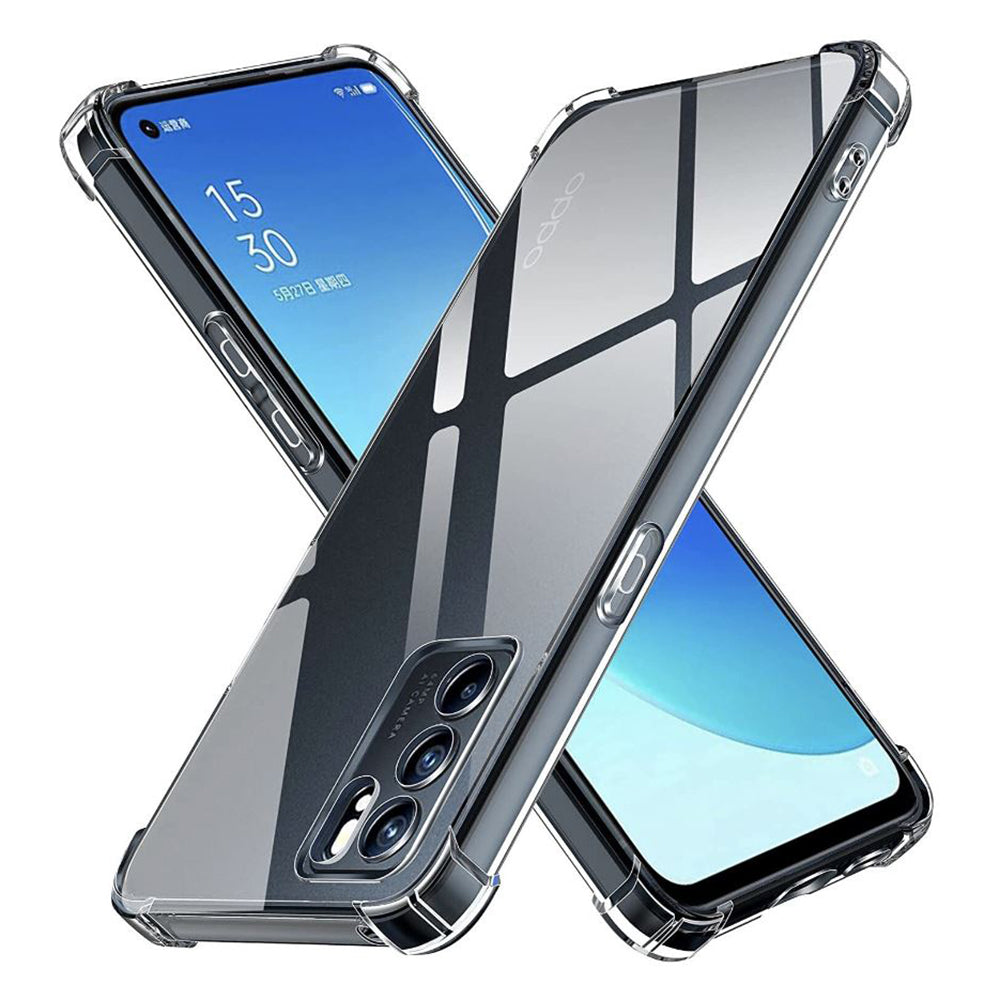 Case for Oppo Reno6 5G, Techsuit, Shockproof Clear, Transparent