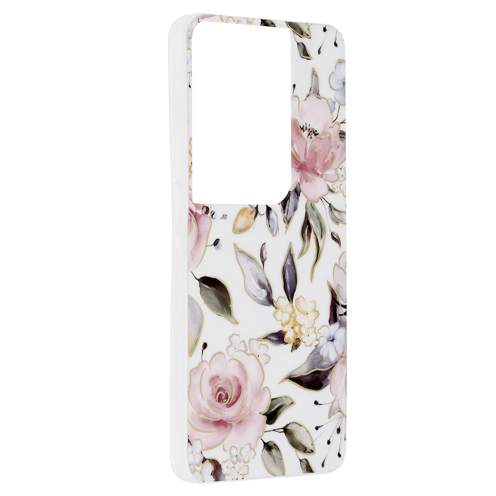 Θήκη για Oppo Reno8 Pro, Techsuit, Marble, Λευκό