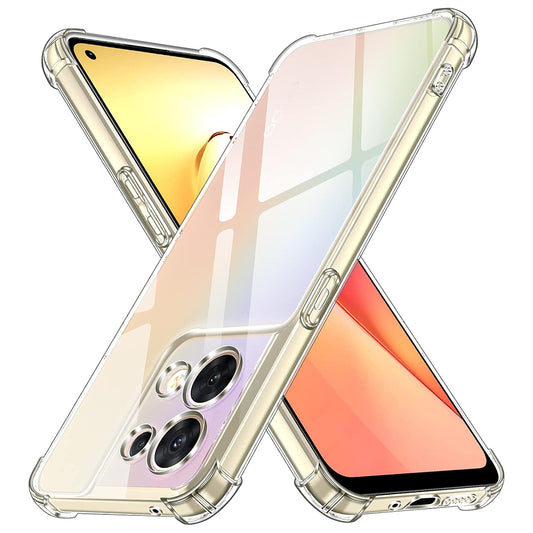 Θήκη για Oppo Reno8, Techsuit, Ανθεκτική σε Κρούσεις Διαφανής, Διάφανη