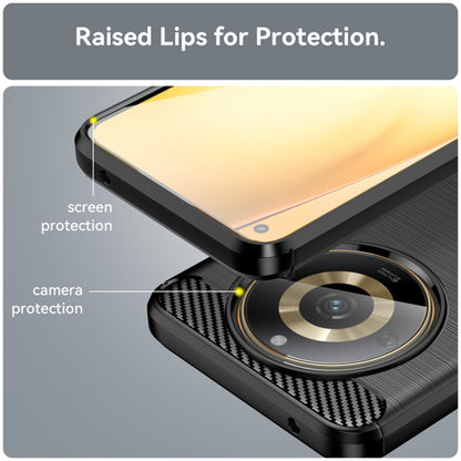 Θήκη για Realme 11 4G, Techsuit, Carbon, Μαύρη