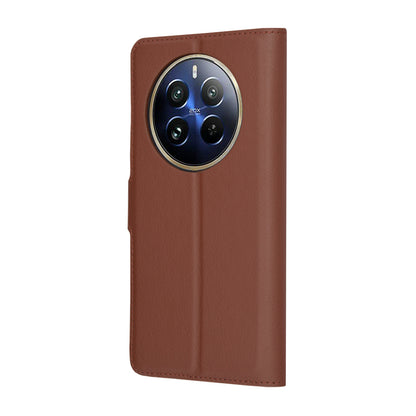 Θήκη για Realme 12 Pro / 12 Pro+, Techsuit, Δερμάτινο Φολιο, Καφέ