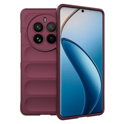 Θήκη για Realme 12 Pro / 12 Pro+, Techsuit, Magic Shield, Βυσσινί