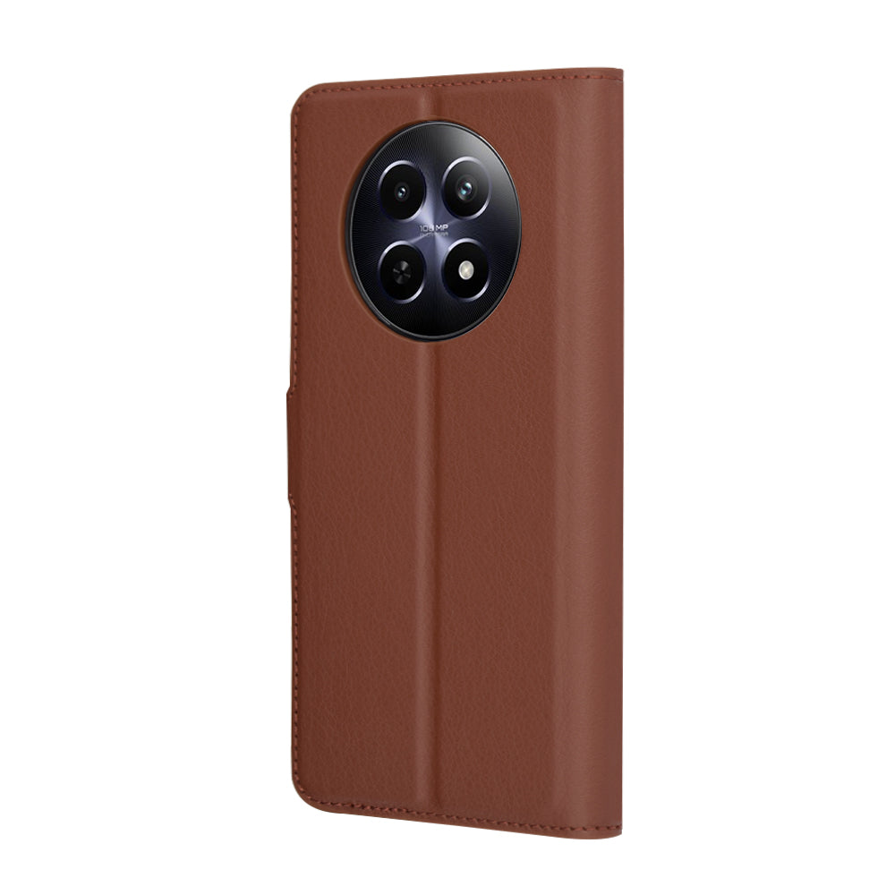 Θήκη για Realme 12x / 12, Techsuit, Leather Folio, Καφέ