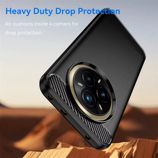 Θήκη για Realme 14 Pro+, Techsuit, Carbon, Μαύρο
