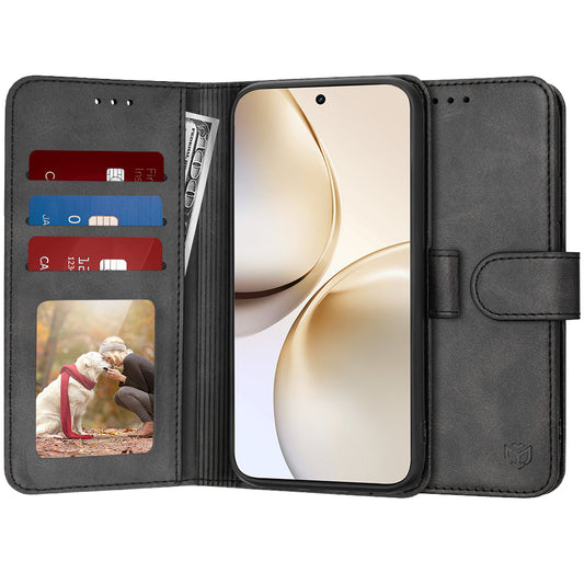 Θήκη για Realme 14 Pro+, Techsuit, Diary Book, Μαύρη