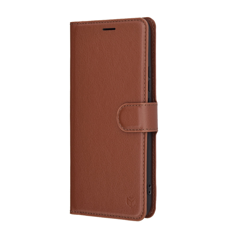 Θήκη για Realme 14 Pro+, Techsuit, Leather Folio, Καφέ