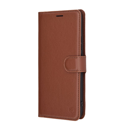 Θήκη για Realme 14 Pro+, Techsuit, Leather Folio, Καφέ