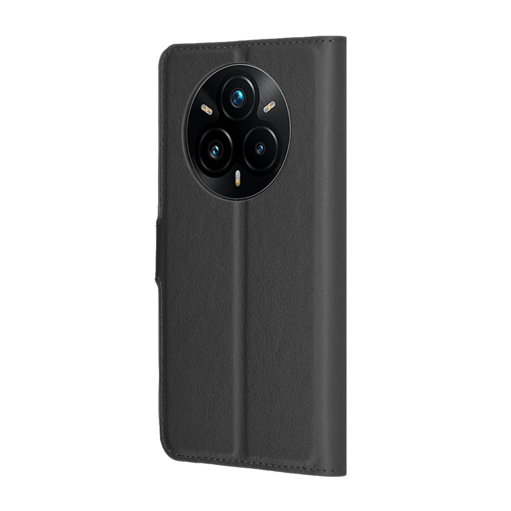 Θήκη για Realme 14 Pro+, Techsuit, Δερμάτινο Φύλλο, Μαύρο