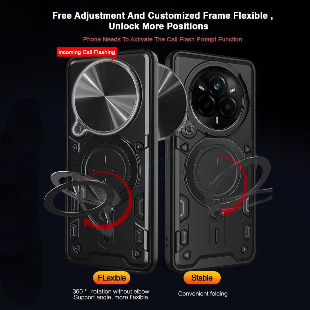 Case for Realme 14 Pro, Techsuit, CamGuard Pro, Black