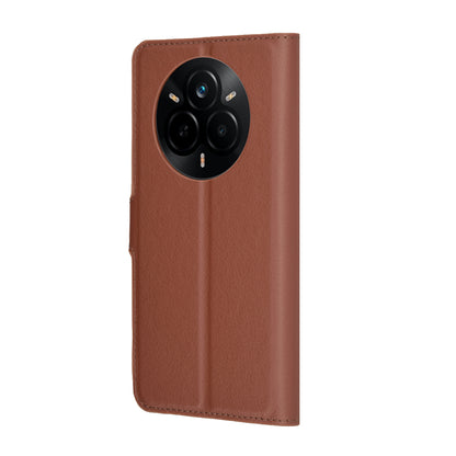 Θήκη για Realme 14 Pro, Techsuit, Leather Folio, Καφέ