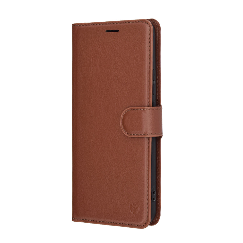 Θήκη για Realme 14 Pro, Techsuit, Leather Folio, Καφέ