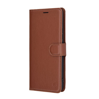 Θήκη για Realme 14 Pro, Techsuit, Leather Folio, Καφέ