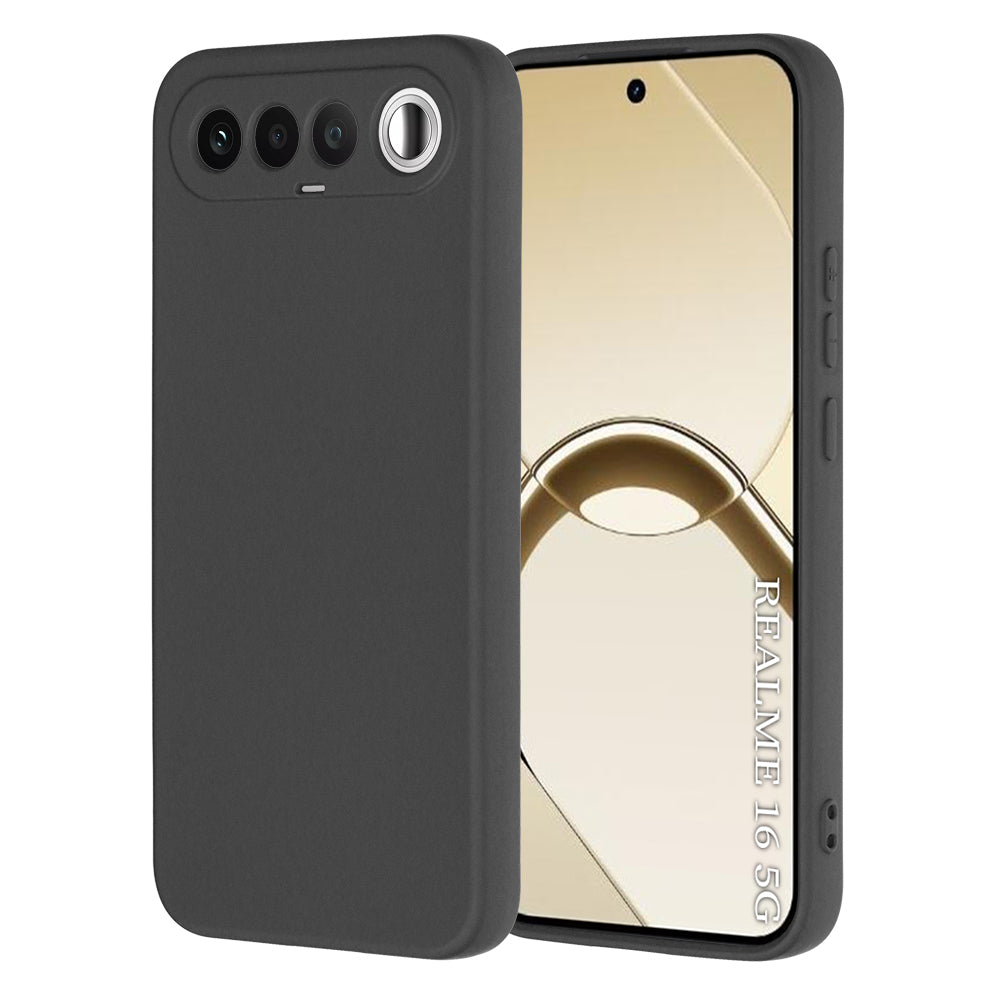 Θήκη για Realme 16, Techsuit, SoftFlex, Μαύρη
