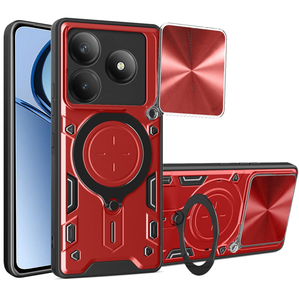 Θήκη για Realme C63 / C61, Techsuit, CamGuard Pro, Κόκκινο