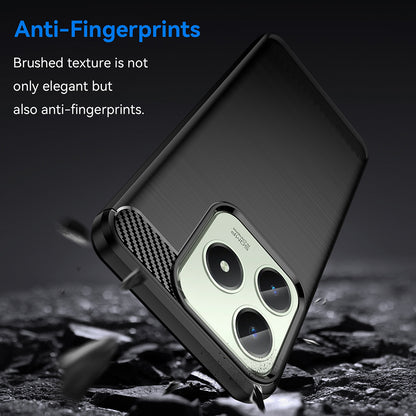 Θήκη για Realme C63 / C61, Techsuit, Carbon, Μαύρο