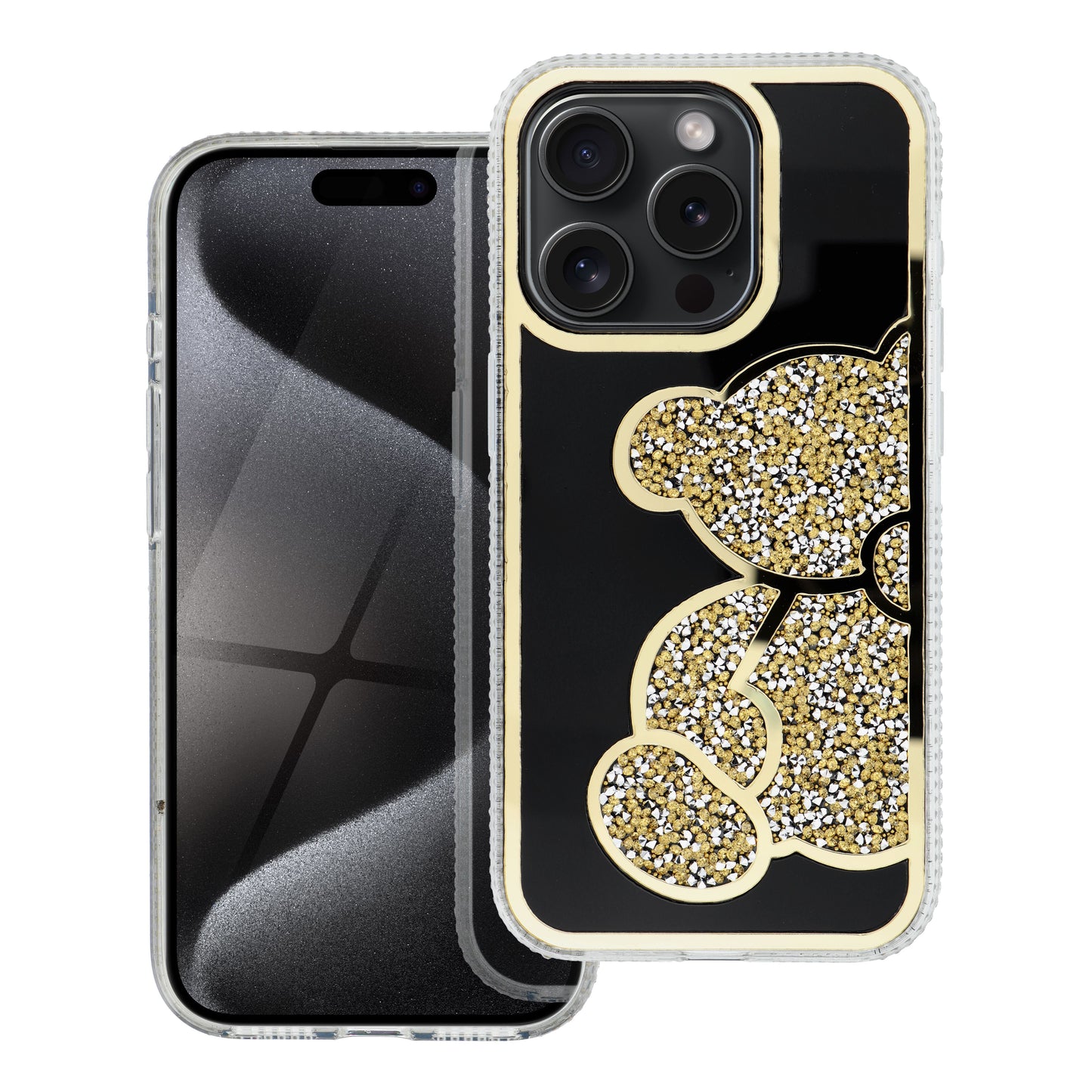 Case for Samsung Galaxy A15 5G A156 / A15 A155, OEM, Teddy Bear, Gold