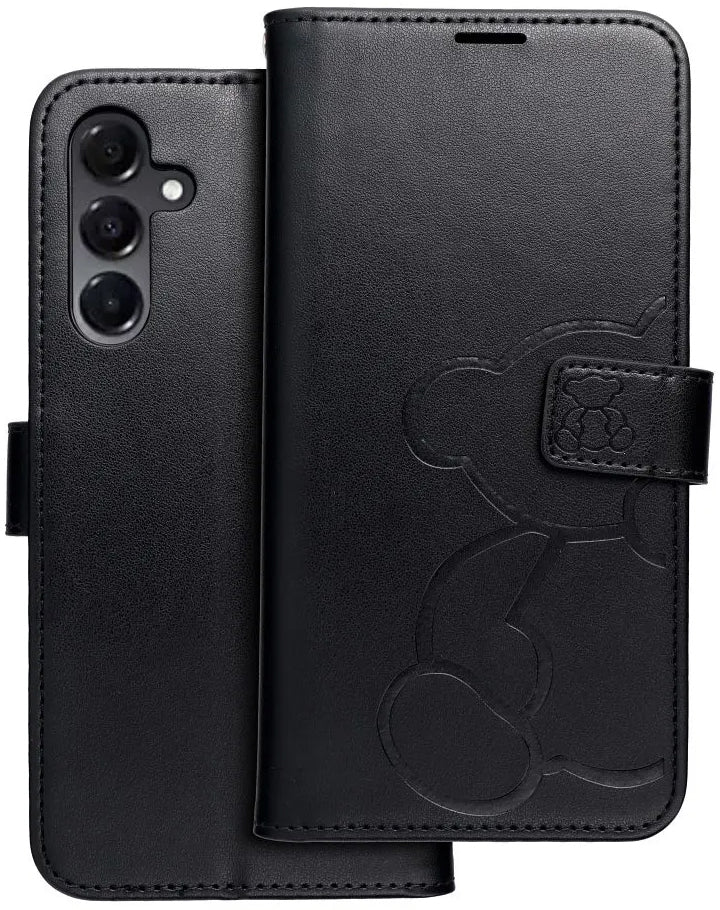 Θήκη για Samsung Galaxy A16 5G A166, OEM, MEZZO Teddy Bear, Μαύρη