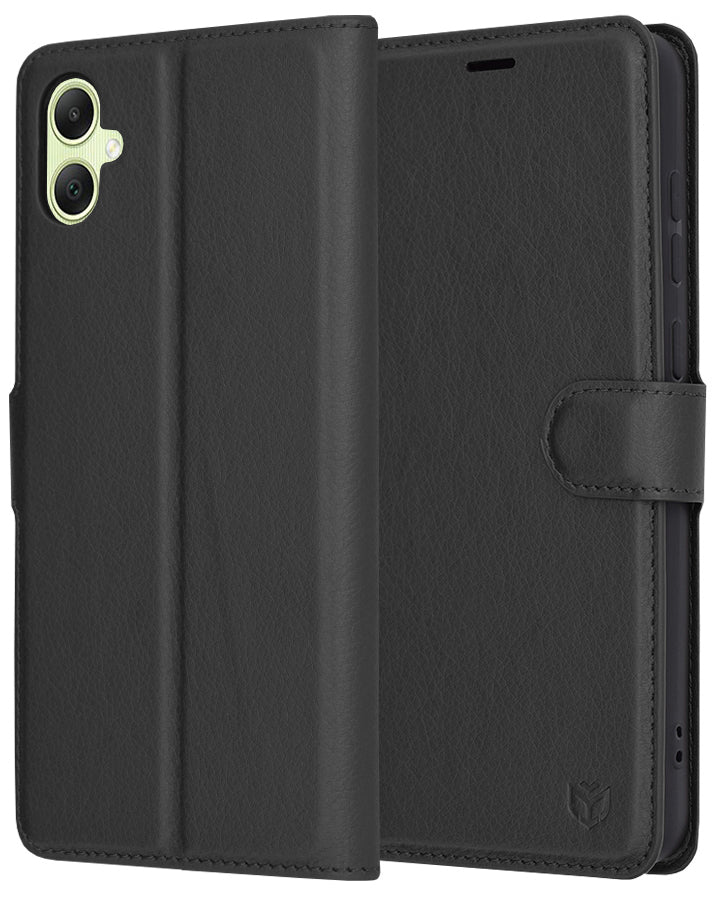 Θήκη για Samsung Galaxy A05 A055, Techsuit, Leather Folio, Μαύρο