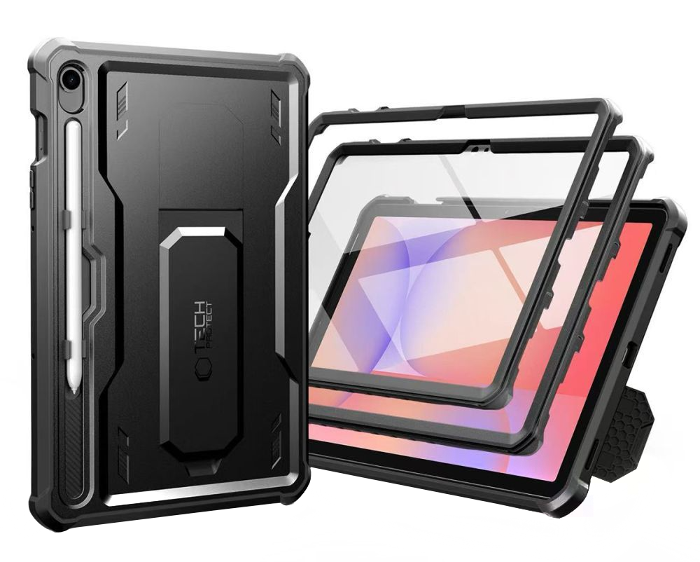 Θήκη για Samsung Galaxy Tab S10 Lite / Tab S10 FE / Tab S9, Tech-Protect, Kevlar Pro, Μαύρη