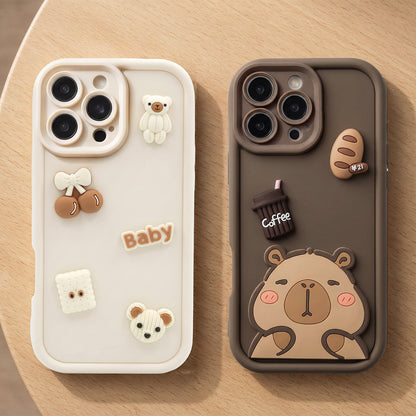 Θήκη για Samsung Galaxy S26 Ultra S948, OEM, Ultra Trendy 3D Capybara, Καφέ