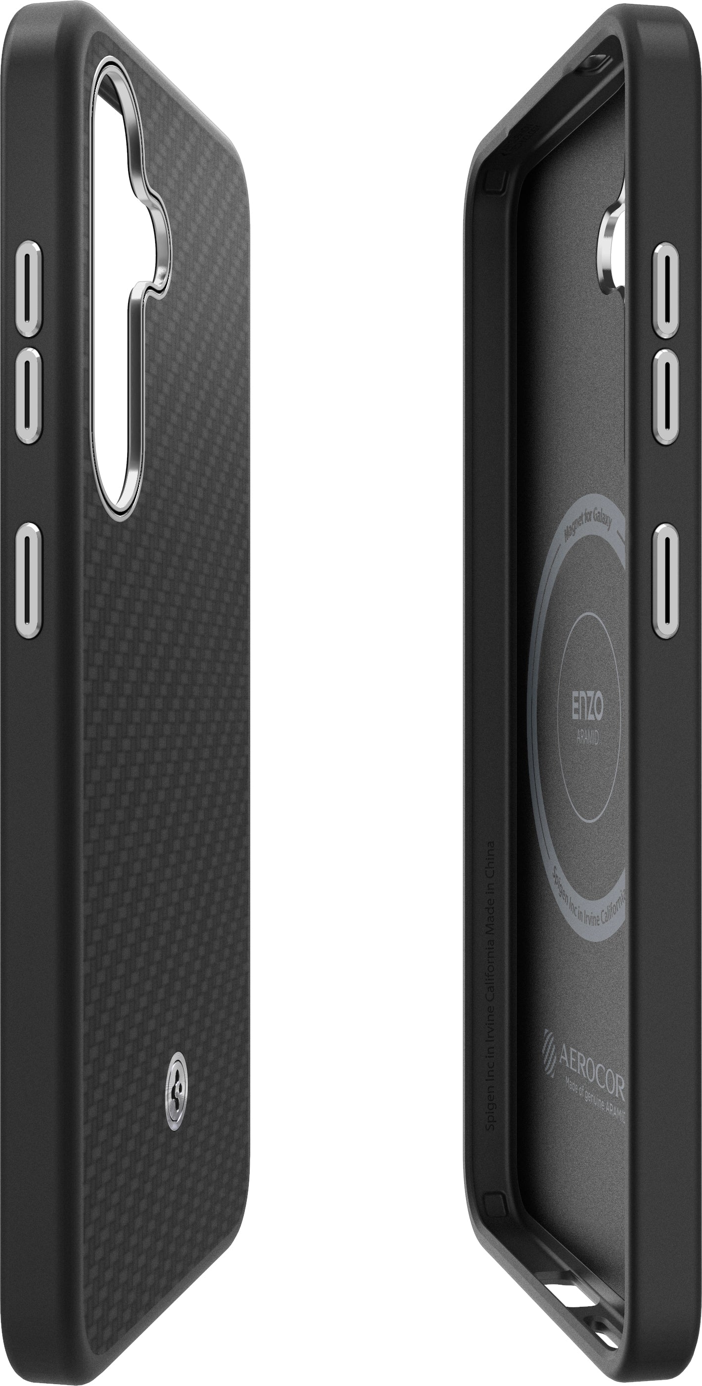 Case for Samsung Galaxy S25+ S936, Spigen Enzo Aramid Magnet, Black GP-FPS936PGABW