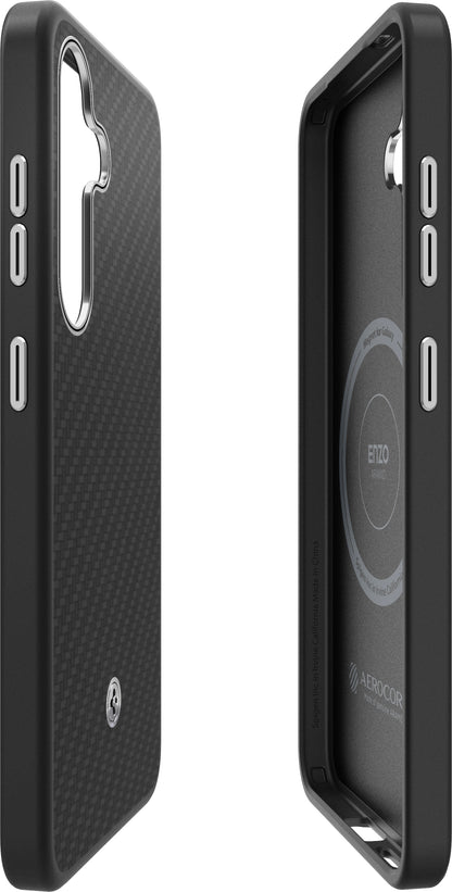 Case for Samsung Galaxy S25+ S936, Spigen Enzo Aramid Magnet, Black GP-FPS936PGABW