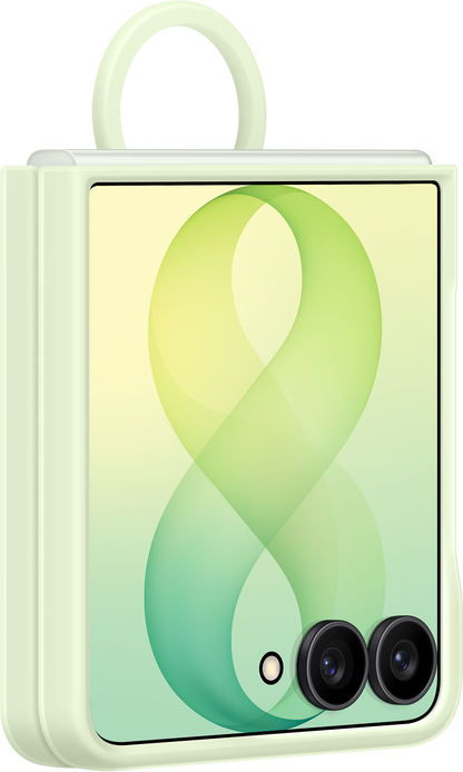 Θήκη για Samsung Galaxy Z Flip8 F776, Μαγνήτης Δαχτυλιδιού Σιλικόνης, Πράσινο EF-EF776CGEGWW