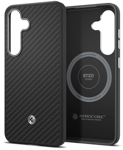 Case for Samsung Galaxy S25+ S936, Spigen Enzo Aramid Magnet, Black GP-FPS936PGABW