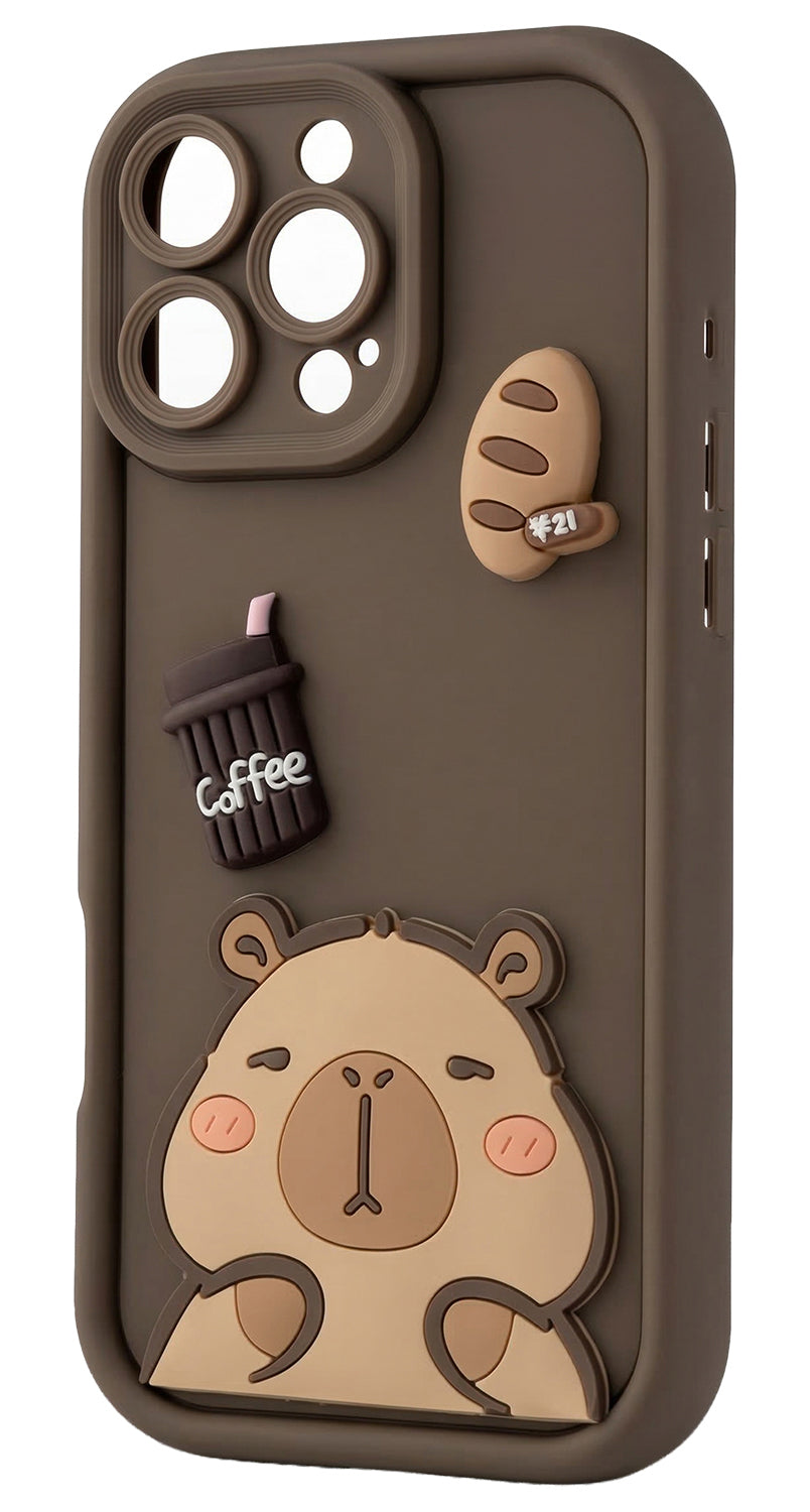 Θήκη για Samsung Galaxy S26 Ultra S948, OEM, Ultra Trendy 3D Capybara, Καφέ
