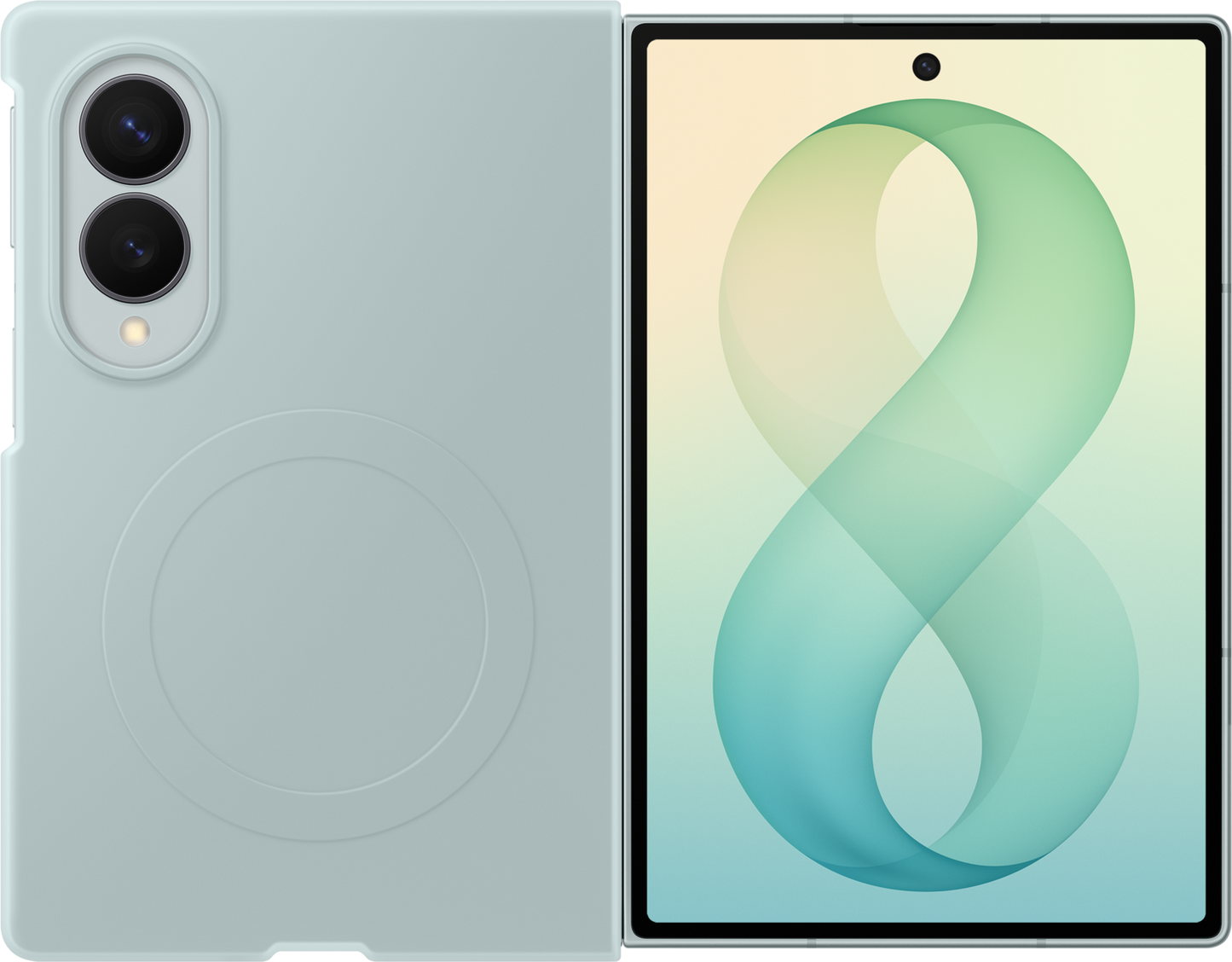 Θήκη για Samsung Galaxy Z Fold8 F971, Θήκη Σιλικόνης με Μαγνήτη, Πράσινο EF-EF971CGEGWW