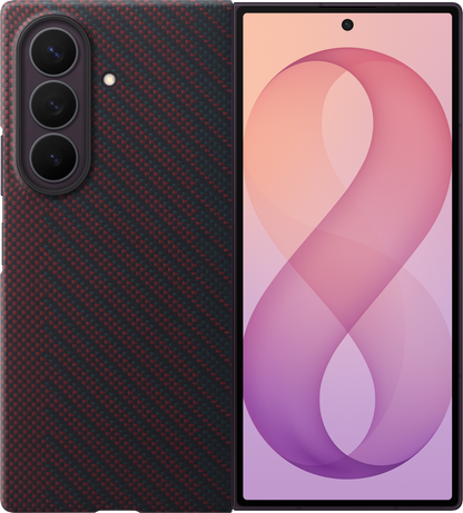 Θήκη για Samsung Galaxy Z Fold8 Ultra F976, Carbon Magnet Case, Κόκκινο EF-KF976SREGWW