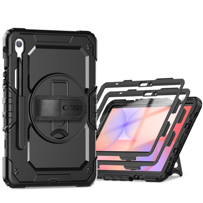 Θήκη για Samsung Galaxy Tab S10 Lite / Tab S10 FE / Tab S9 FE / Tab S9, Tech-Protect, Solid360, Μαύρη